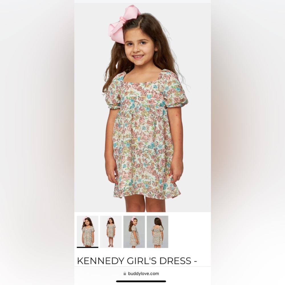 Buddy Love little girls dress 7T but I’d say fits most 5-6 yr olds